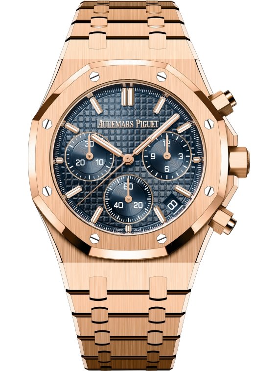 Audemars Piguet ROYAL OAK SELFWINDING CHRONOGRAPH Rose Gold Blue Dial