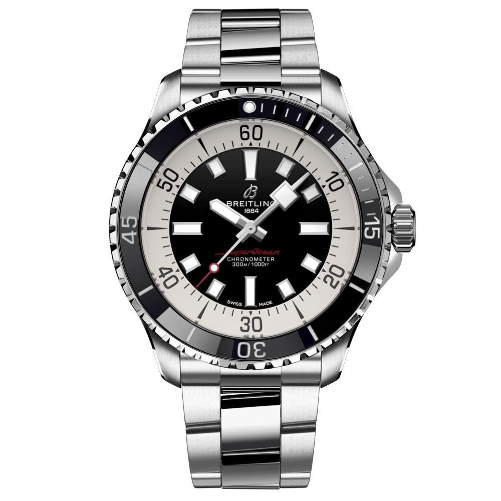Breitling Superocean 44mm Black Dial Automatic Gents Watch A17376211B1A1