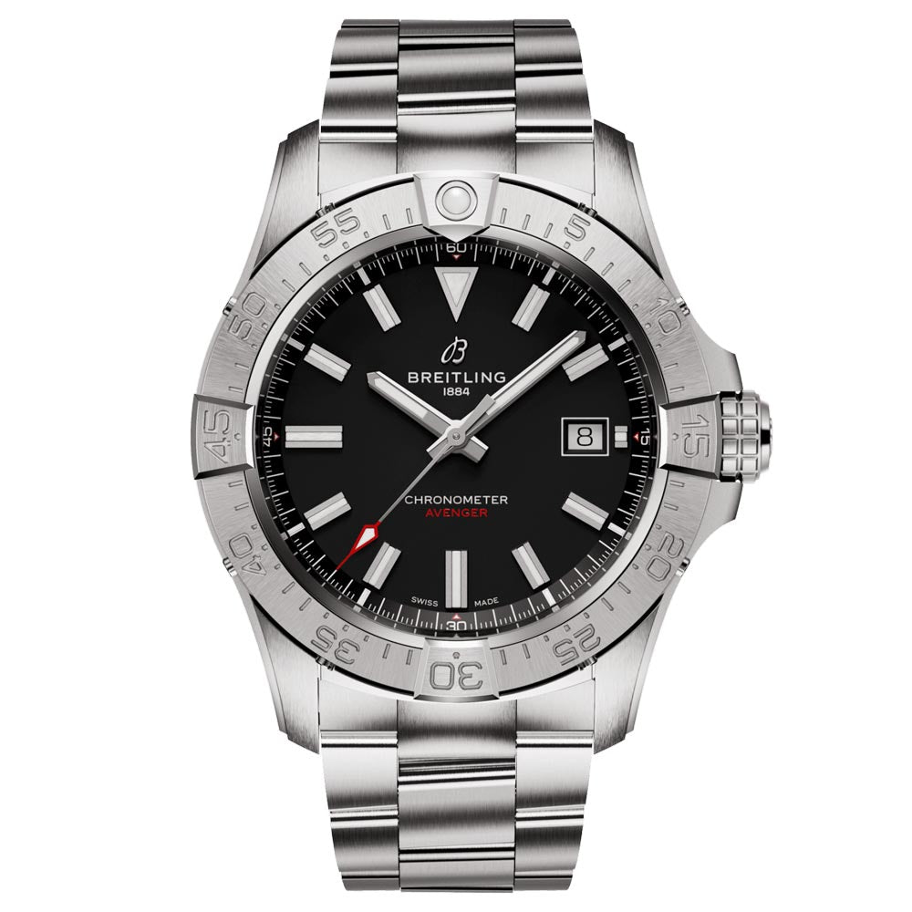 Breitling Avenger 42mm Black Dial Automatic Gents Watch A17328101B1A1